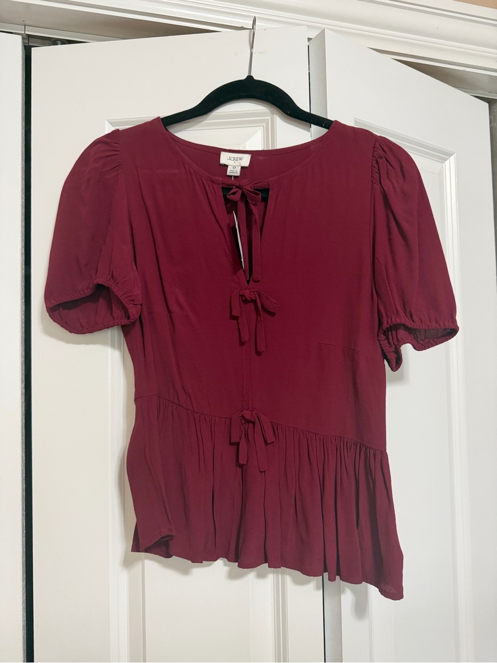 JCrew Peplum Blouse